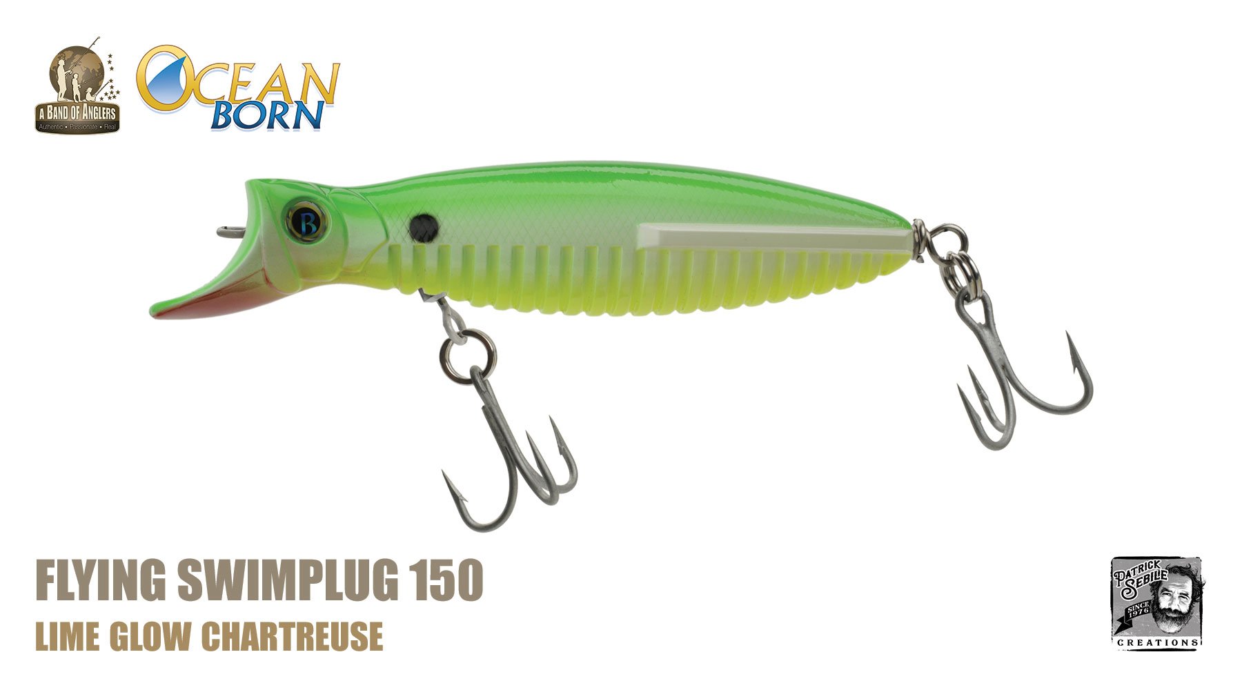 Band of Anglers OCEAN BORN™ - Bouncing Bucktail - Chartreuse Pearl